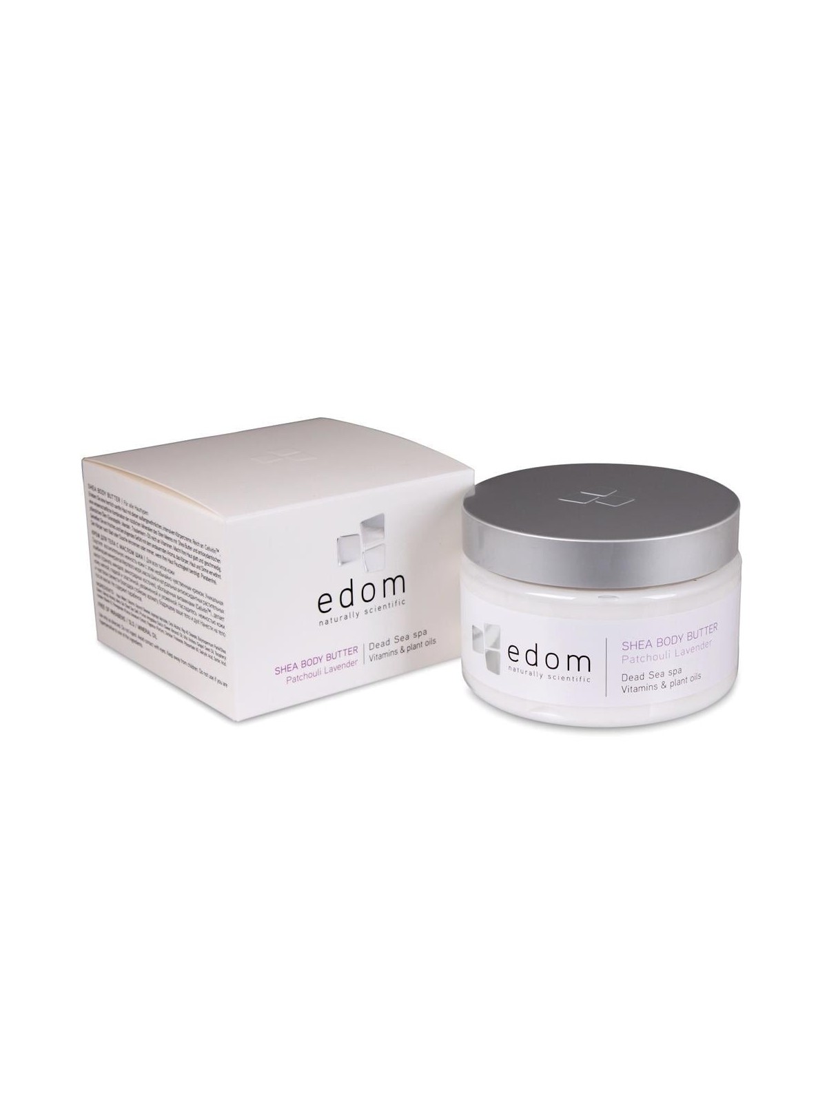 Edom Dead Sea Spa Beauty Body Scrub (Patchouli Lavender) and Shea Body