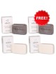 Edom Dead Sea Soap Value Pack: 2 Black Mud Soaps and 2 Mineral Soaps
