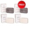 Edom Dead Sea Soap Value Pack: 2 Black Mud Soaps and 2 Mineral Soaps