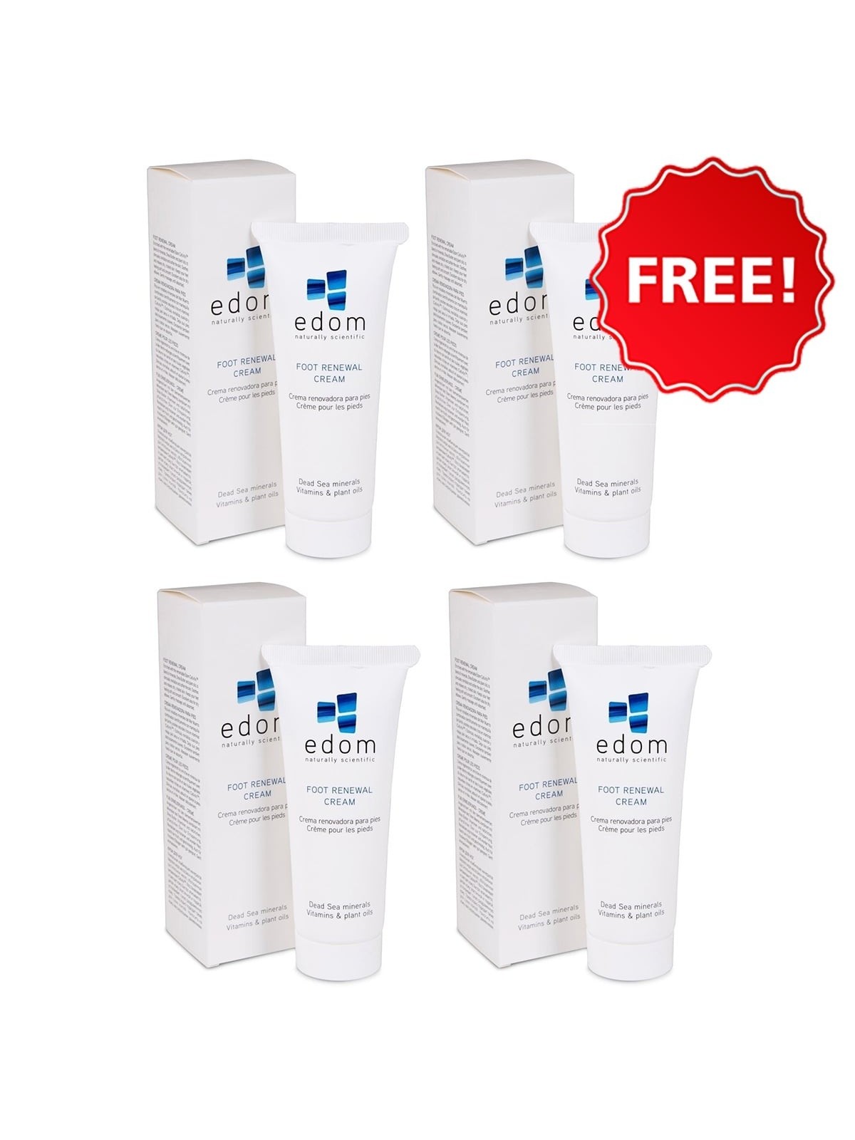 Buy 3 Edom Foot Renewal Creams and get 1 for FREE