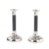 Stainless Steel Silver Candlesticks Black Ste... | Modern Candlesticks