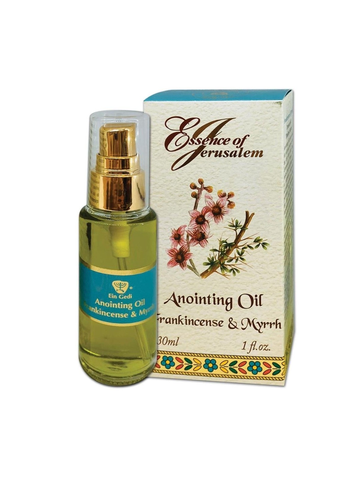 Ein Gedi Essence de Jérusalem 'Encens et Myrrhe' Huile d'onction