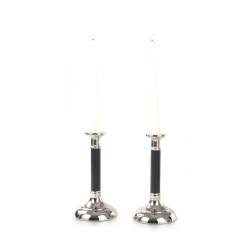 Stainless Steel Silver Candlesticks Black Ste... | Modern Candlesticks