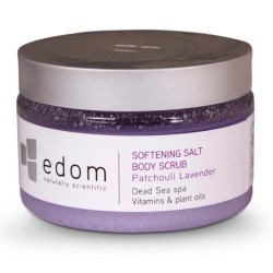 Edom Softening Dead Sea Salt Body Scrub - Patchouli Lavender