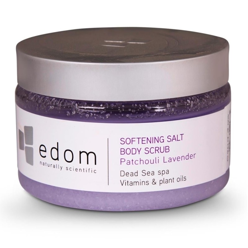 Edom Softening Dead Sea Salt Body Scrub - Patchouli Lavender
