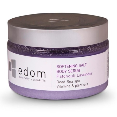 Edom Softening Dead Sea Salt Body Scrub - Patchouli Lavender