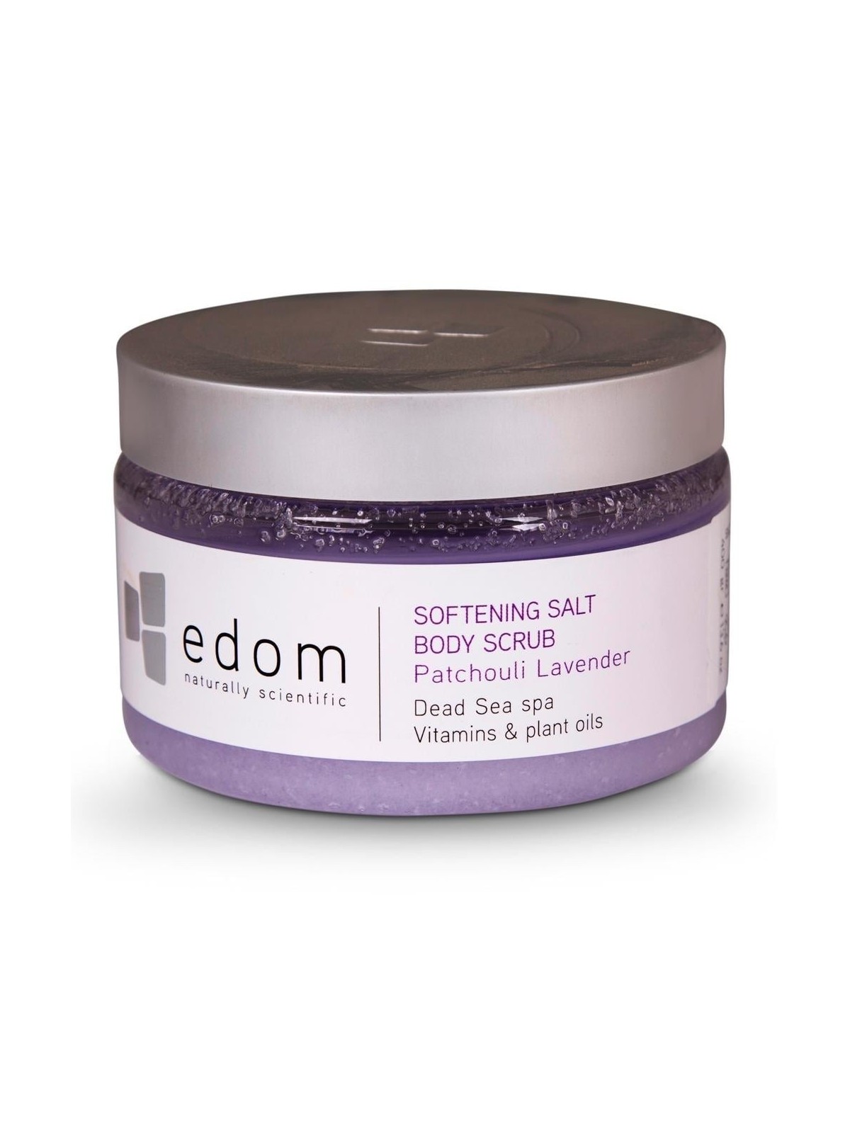 Edom Softening Dead Sea Salt Body Scrub - Patchouli Lavender