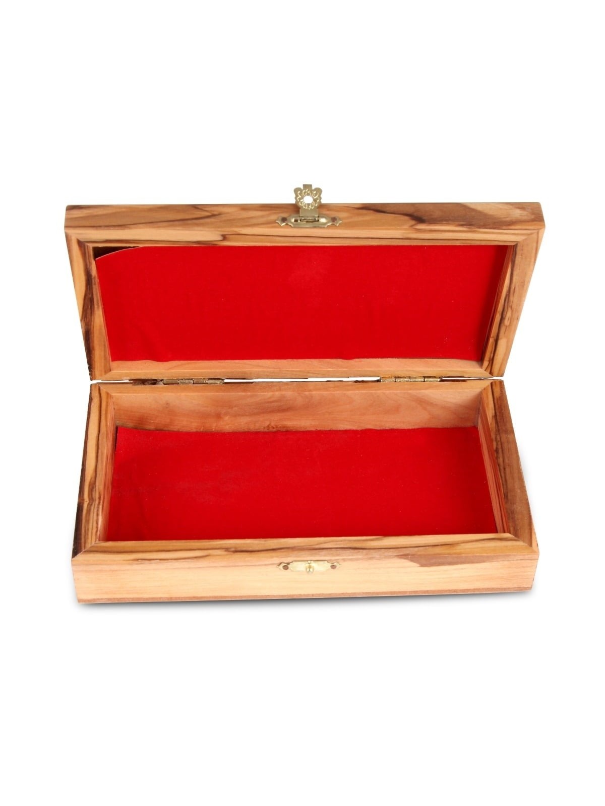 Shalom: Olive Wood & Armenian Ceramic Jewelry Box