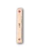 Art in Clay Handmade Prosperity Ceramic Mezuzah with 24K Gold