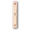 Art in Clay Handmade Prosperity Ceramic Mezuzah with 24K Gold