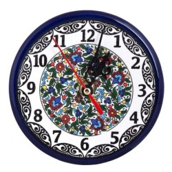Flowers Clock (small). Armenian Ceramic