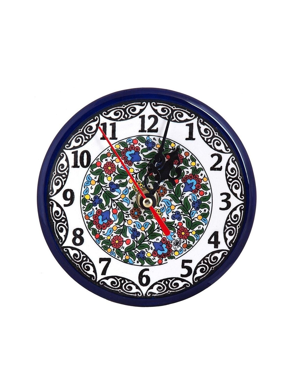 Flowers Clock (small). Armenian Ceramic