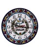 Shalom Clock. Armenian Ceramic