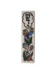 Flowers Mezuzah Case. Armenian Ceramic