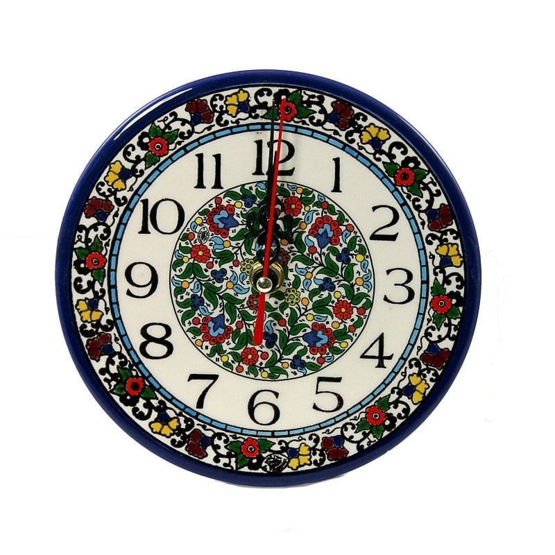 Flowers Clock - Bouquet (small). Armenian Ceramic
