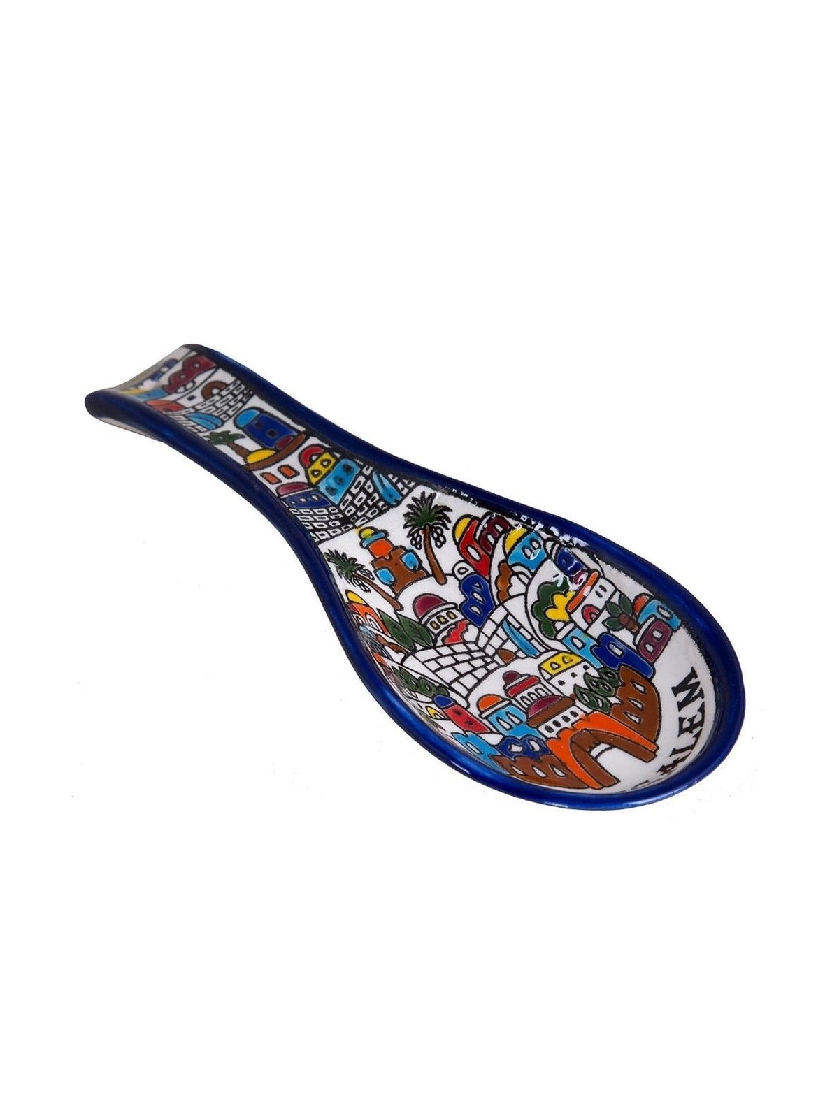Jerusalem Spoon Rest. Armenian Ceramic