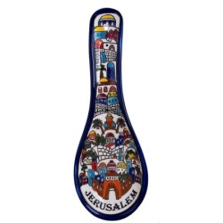 Jerusalem Spoon Rest. Armenian Ceramic