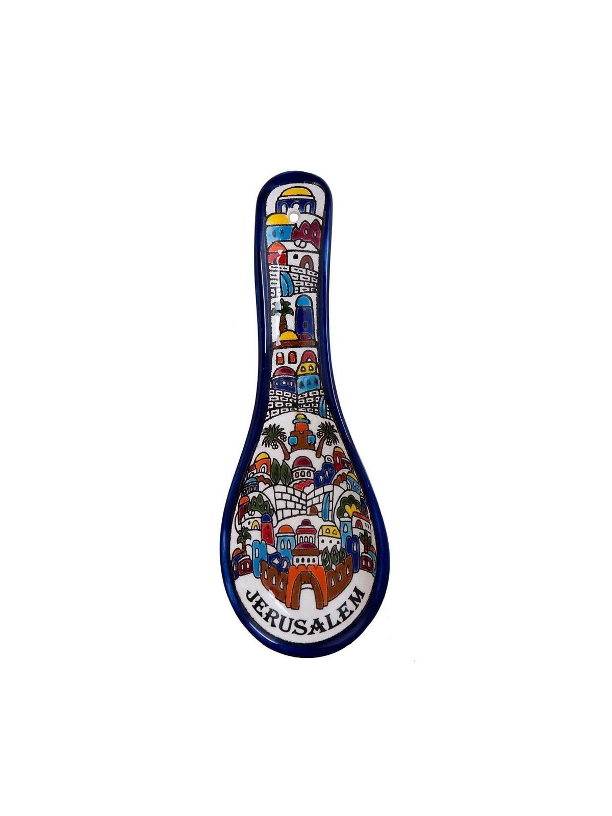 Jerusalem Spoon Rest. Armenian Ceramic