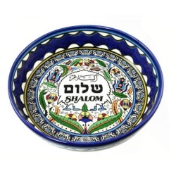 Large Shalom Bowl (3 languages). Armenian Ceramic