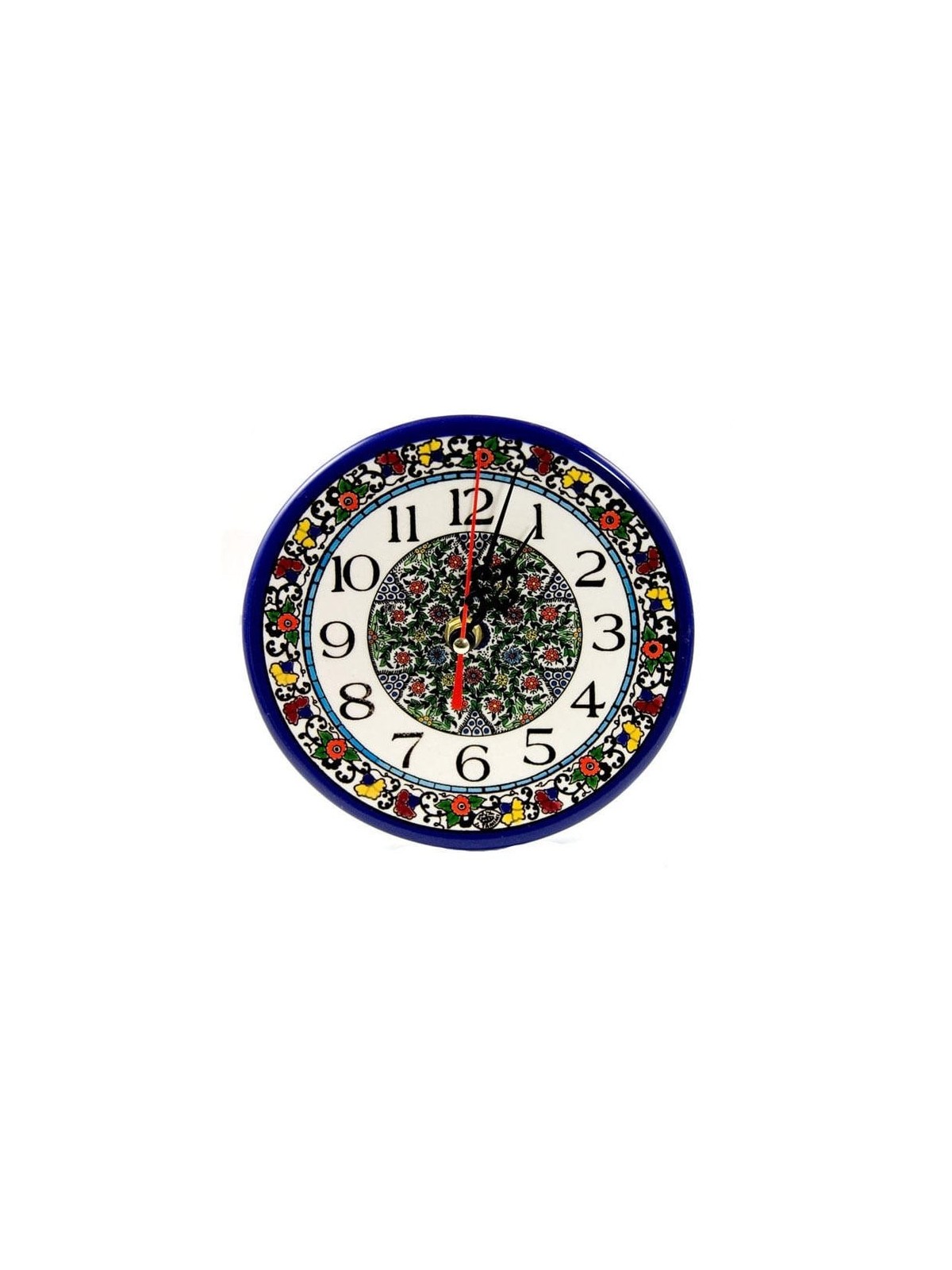 Flowers Clock - Traditional (small). Armenian Ceramic
