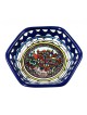 Jerusalem Hexagonal Bowl. Armenian Ceramic