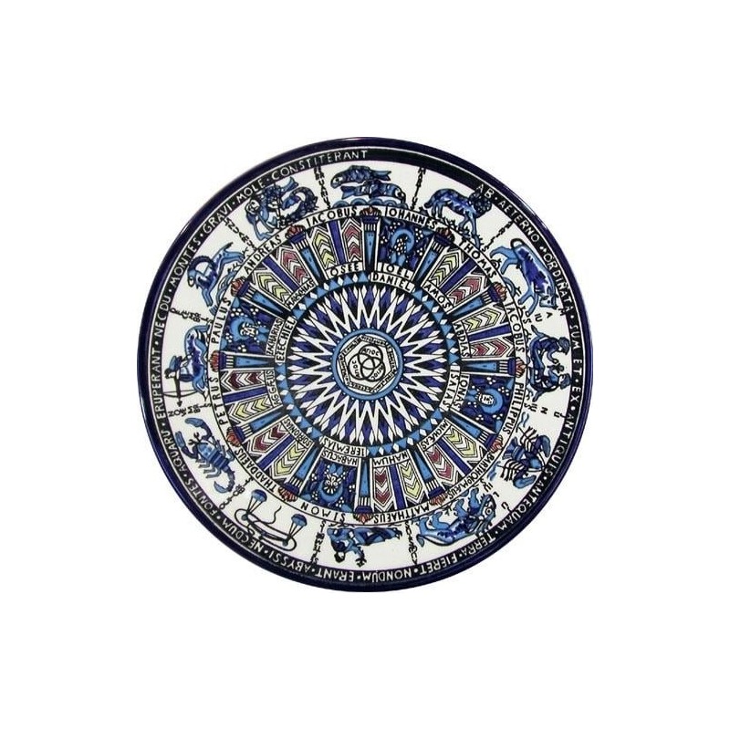 Astrological Signs Plate. Armenian Ceramic