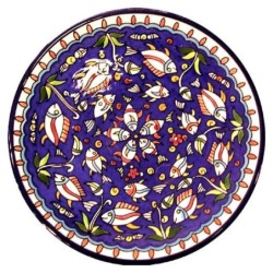 Fish Plate - Swimming Circles. Armenian Ceramic