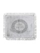 White Satin Challah Cover - Jerusalem