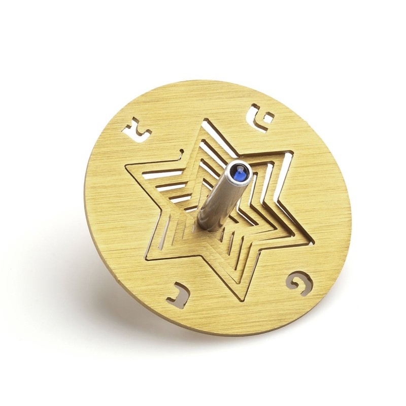 Adi Sidler Anodized Aluminum Star of David Dreidel