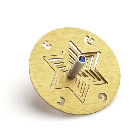 Adi Sidler Anodized Aluminum Star of David Dreidel