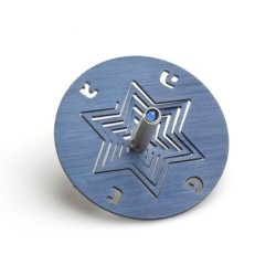 Adi Sidler Anodized Aluminum Star of David Dreidel