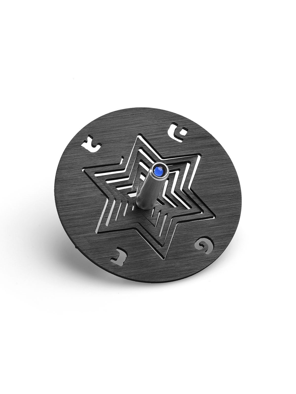 Adi Sidler Anodized Aluminum Star of David Dreidel