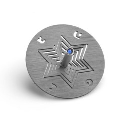 Adi Sidler Anodized Aluminum Star of David Dreidel