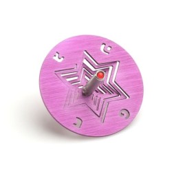 Adi Sidler Anodized Aluminum Star of David Dreidel