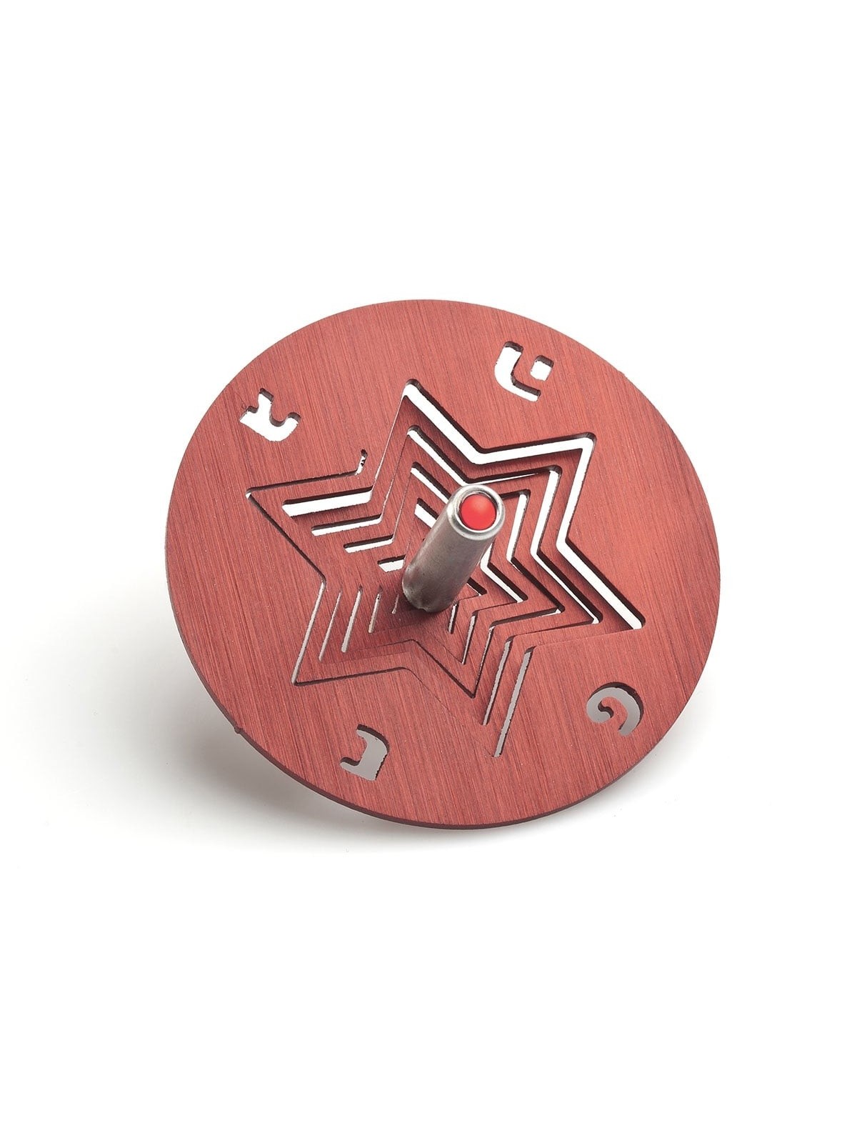 Adi Sidler Anodized Aluminum Star of David Dreidel