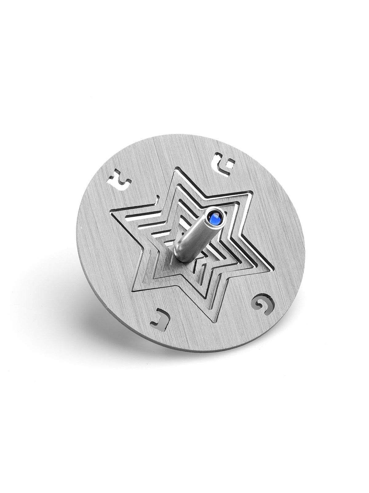 Adi Sidler Anodized Aluminum Star of David Dreidel