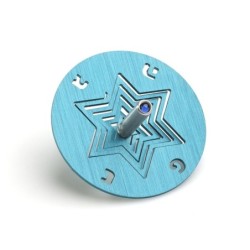 Adi Sidler Anodized Aluminum Star of David Dreidel