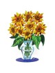 David Gerstein Signed 2-Sided Sculpture - Sunflowers