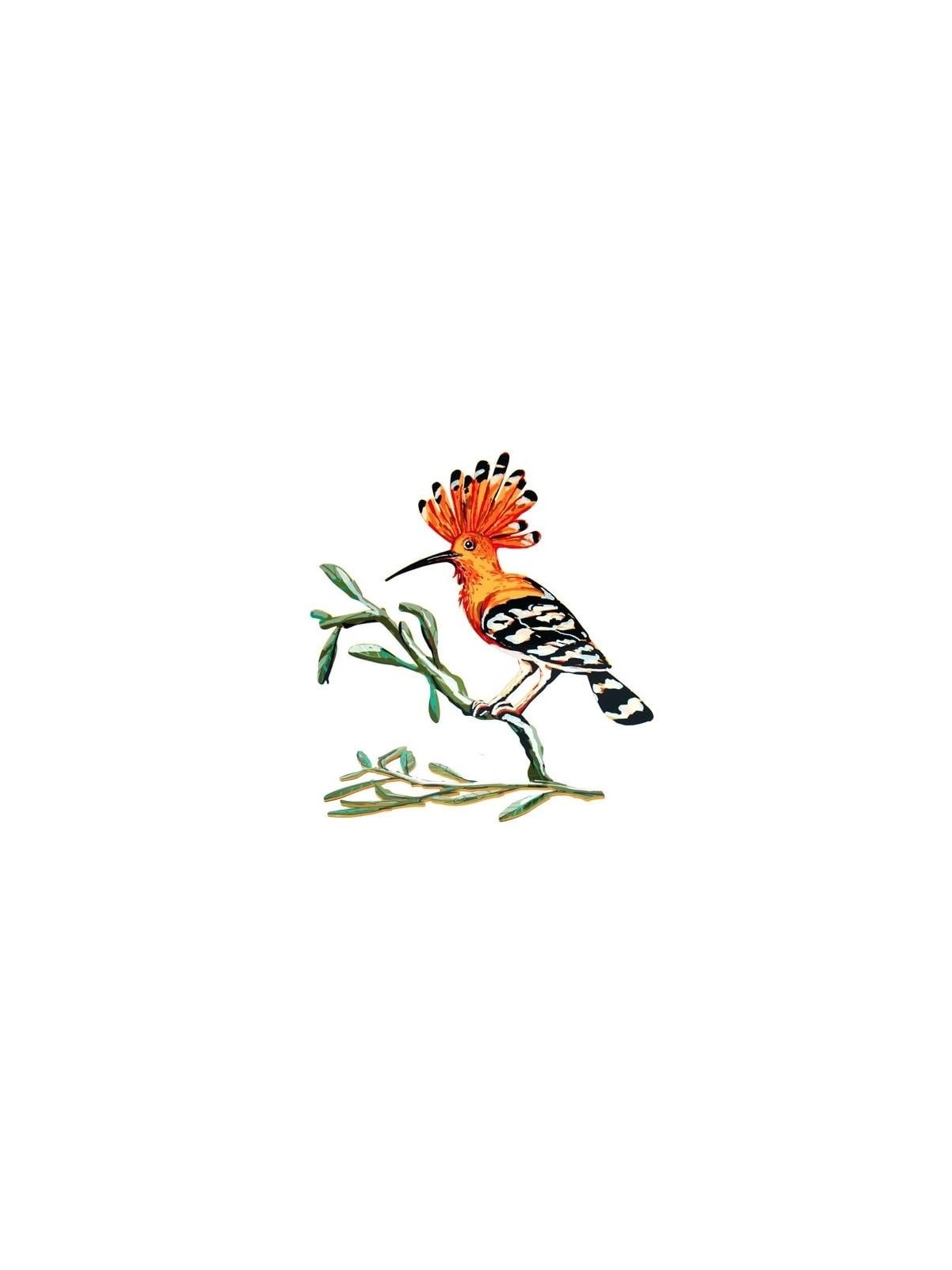 David Gerstein Signed Sculpture - Hoopoe Bird (Double Sided)