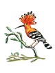 David Gerstein Signed Sculpture - Hoopoe Bird (Double Sided)