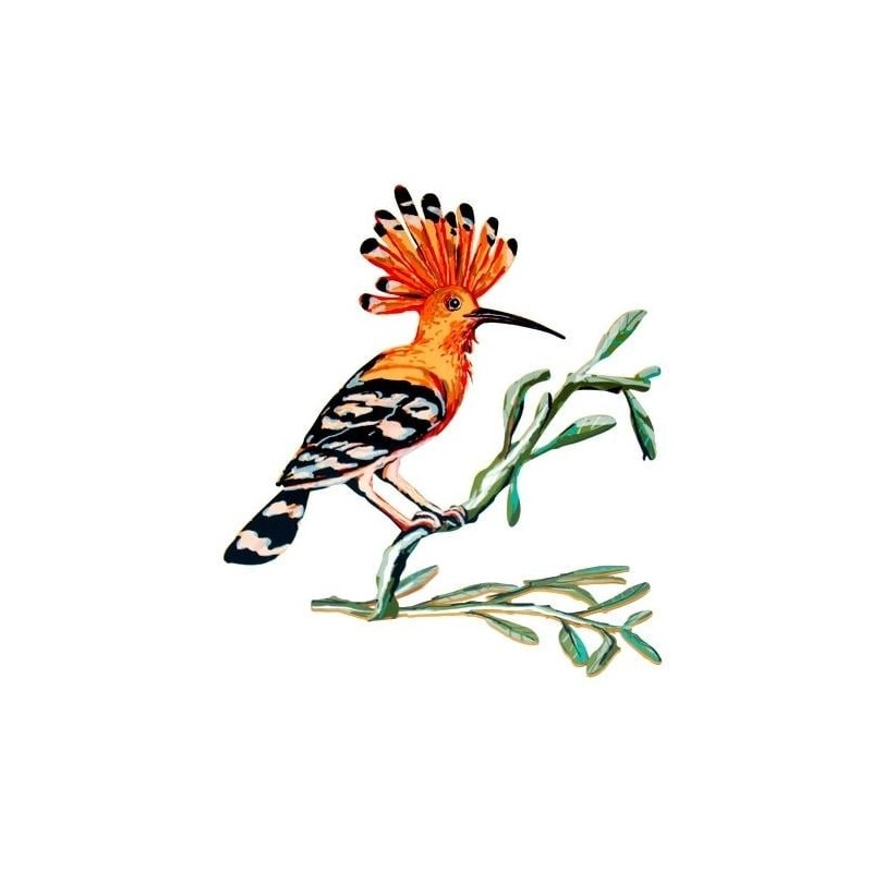 David Gerstein Signed Sculpture - Hoopoe Bird (Double Sided)
