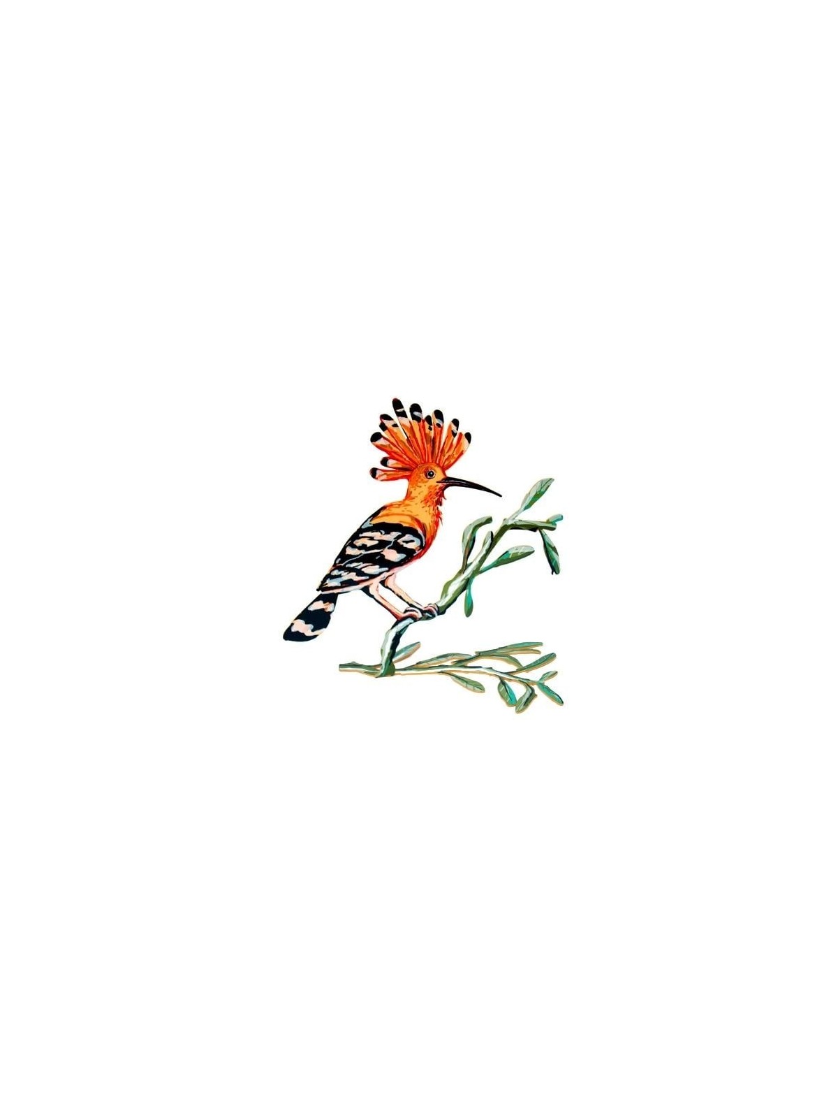 David Gerstein Signed Sculpture - Hoopoe Bird (Double Sided)