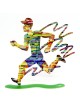 David Gerstein Signed 2-Sided Sculpture - Jogging Man
