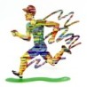 David Gerstein Signed 2-Sided Sculpture - Jogging Man