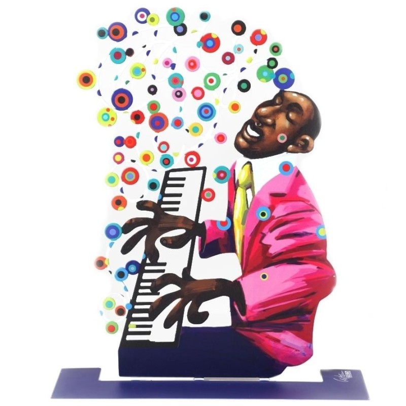 David Gerstein Signed Sculpture - Pianist