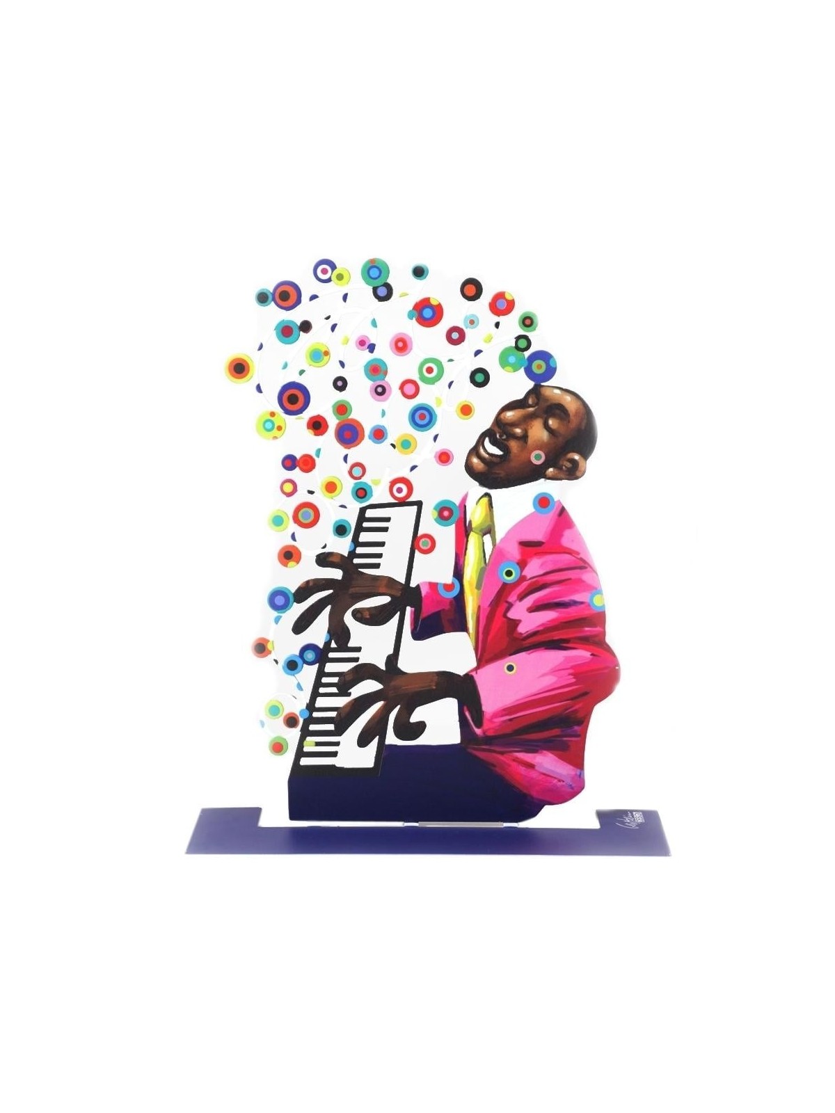 David Gerstein Signed Sculpture - Pianist