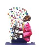 David Gerstein Signed Sculpture - Pianist