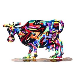 David Gerstein Signed Cow Sculpture - Hulda