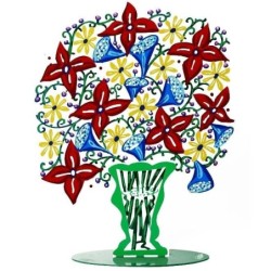 David Gerstein Signed Sculpture - Bell Flowers Vase