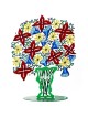 David Gerstein Signed Sculpture - Bell Flowers Vase